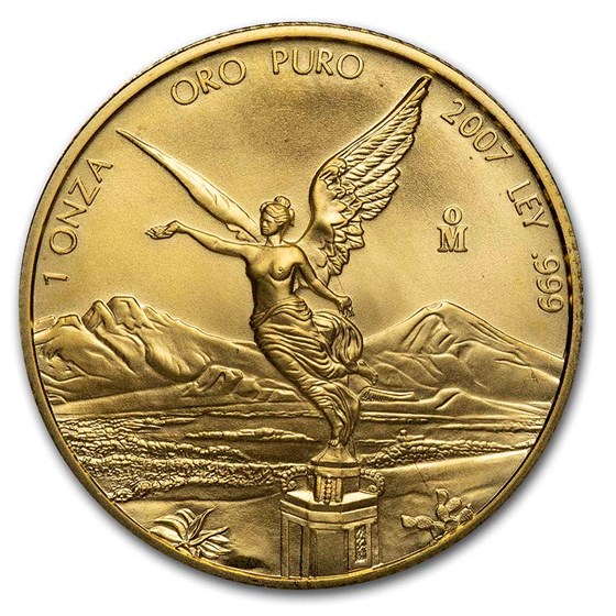 2007 Mexico 1 oz Gold Libertad BU 2007 Mexico 1 oz Gold Libertad BU